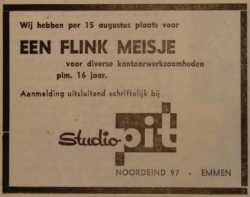 Advertentie Studio Pit Emmen